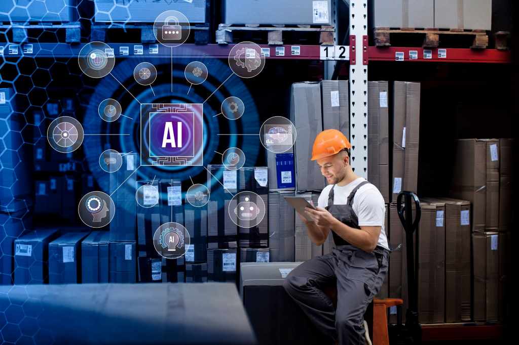 Man leveraging AI for Effective Supplier Management